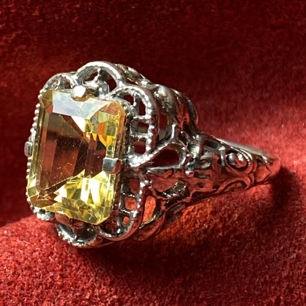 Sterling Silver 925 Ring 9 Costume Victorian